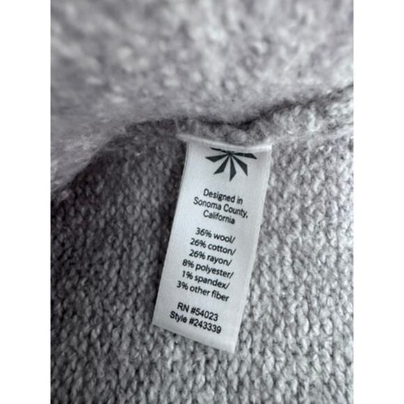 "ATHLETA" Women's Wool Blend Cowl Neck Sweater Office Work Classic Preppy Warm - Picture 9 of 11